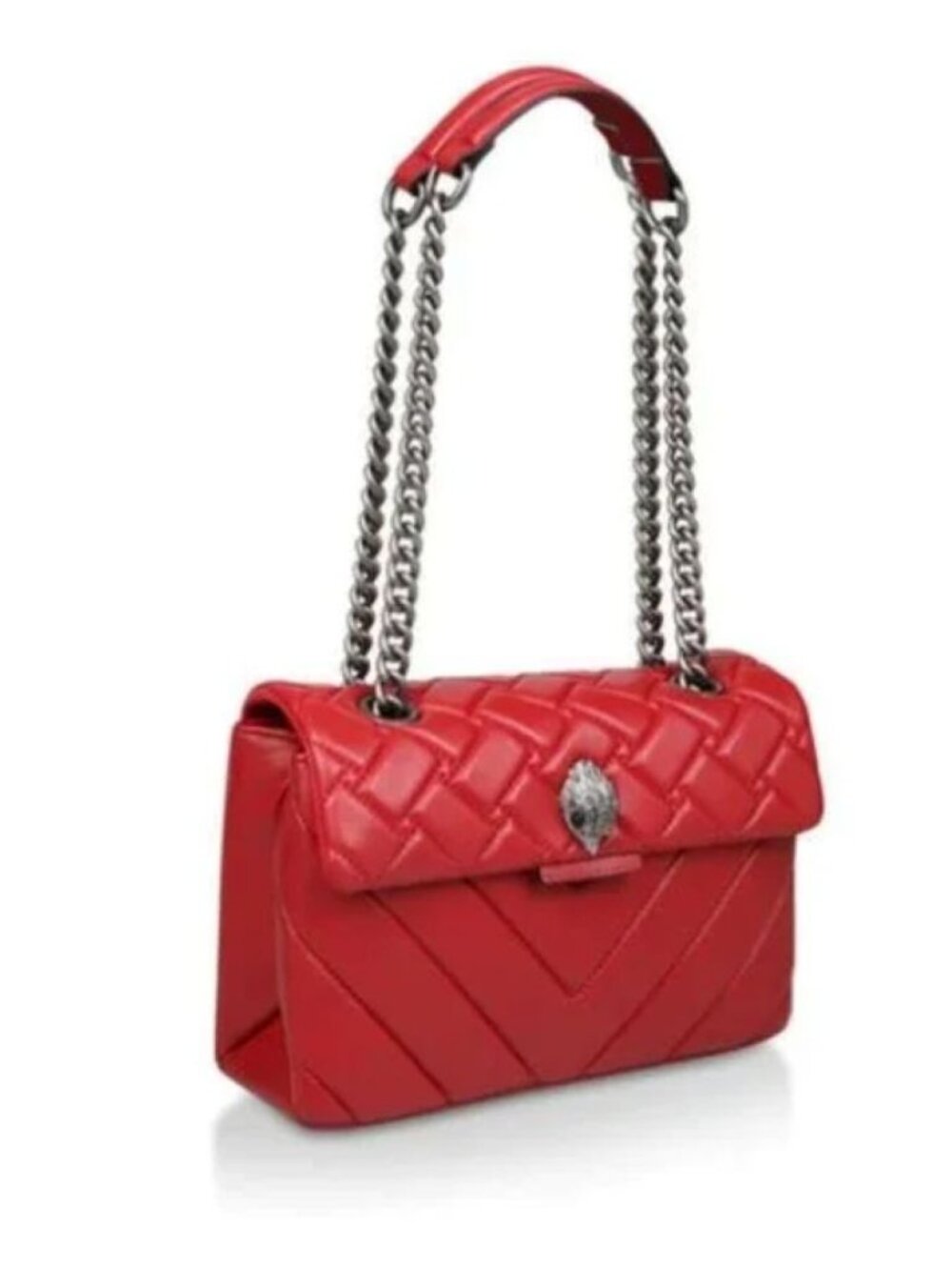 Kurt Geiger London Kensington Medium Leather Shoulder Crossbody Bag EUC